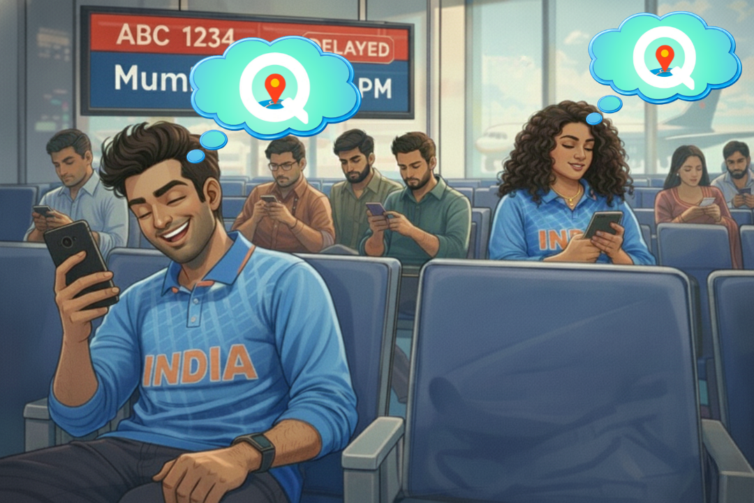 Rohit opens CliQmates - and discovers Priya nearby. Shared interests sparked and a connection made!